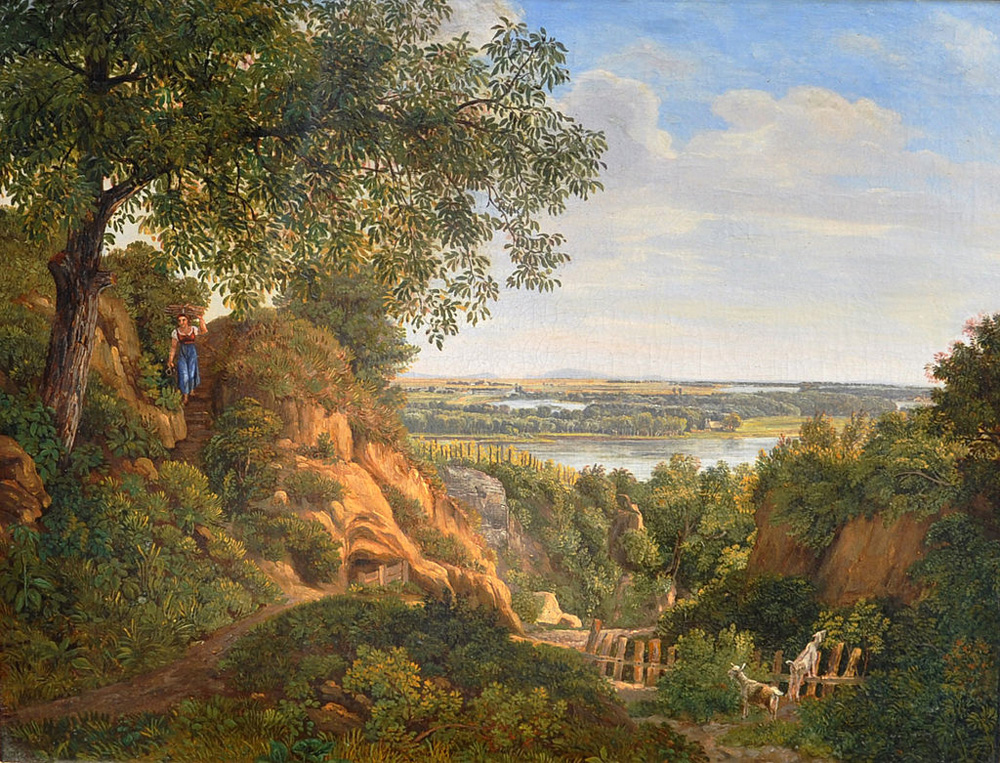 view from nussdorf to the danube